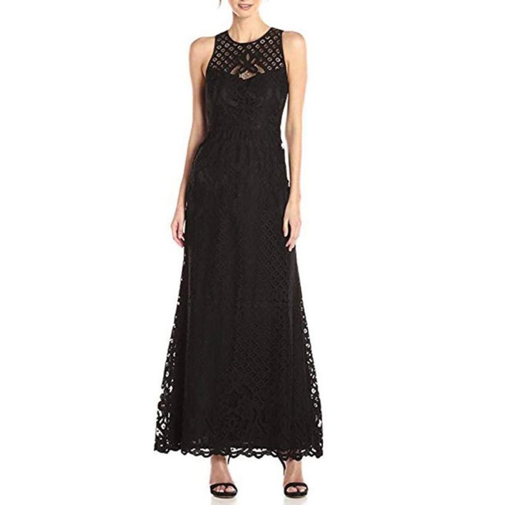 Vera Wang Black Lace Dress